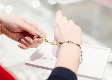 Gift wrapped perfume set with flowers